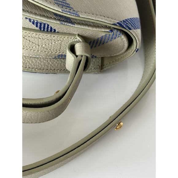 Burberry Small Rocking Horse Check Lichen Bag Jackquard Italy 80996621 NWT $1990 - Picture 14 of 16